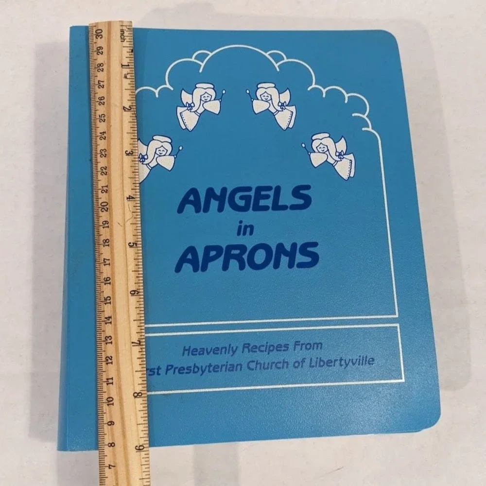 Vtg Angels in Aprons Cookbook First Presbyterian Church of Libertyville Binder